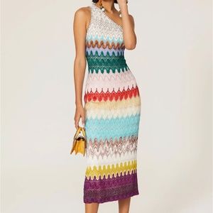 New Missoni One Shoulder Elegant Dress